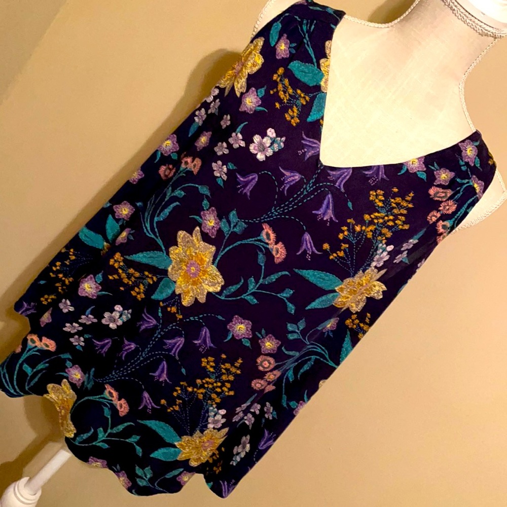 OldNavy Floral Navy HighLow Top